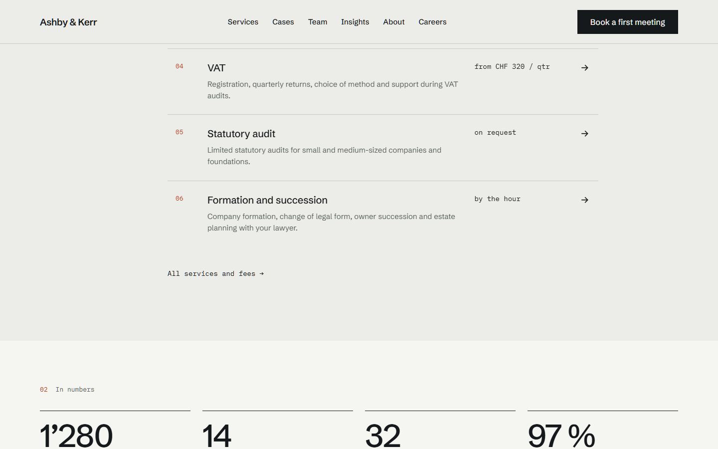 Ashby home page, further down